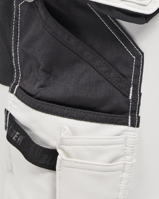 Blaklader Damen 4-Wege-Stretch Malerhose, Weiß/Dunkelgrau (9)
