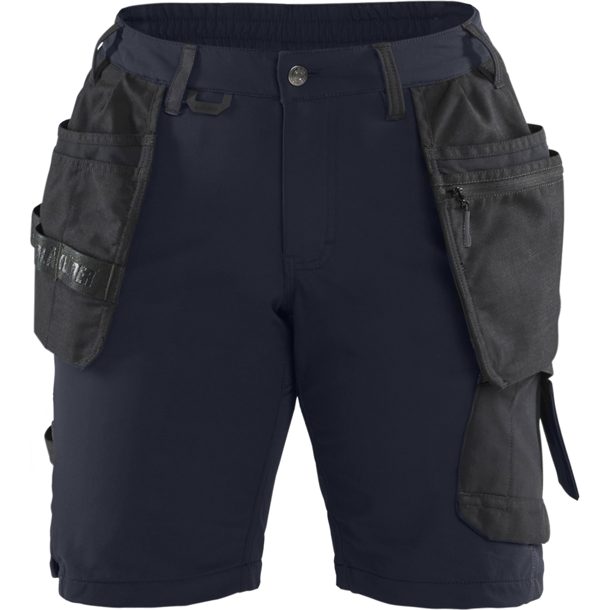 Blaklader Ladies 4-Way Stretch Craftsman Shorts, Dark Navy/Black