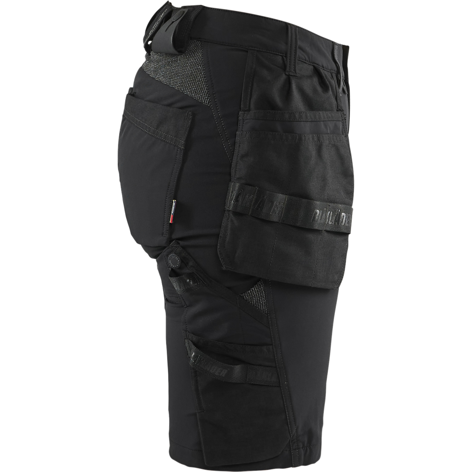 Blaklader Ladies 4-Way Stretch Craftsman Shorts, Black/Dark Grey (2)