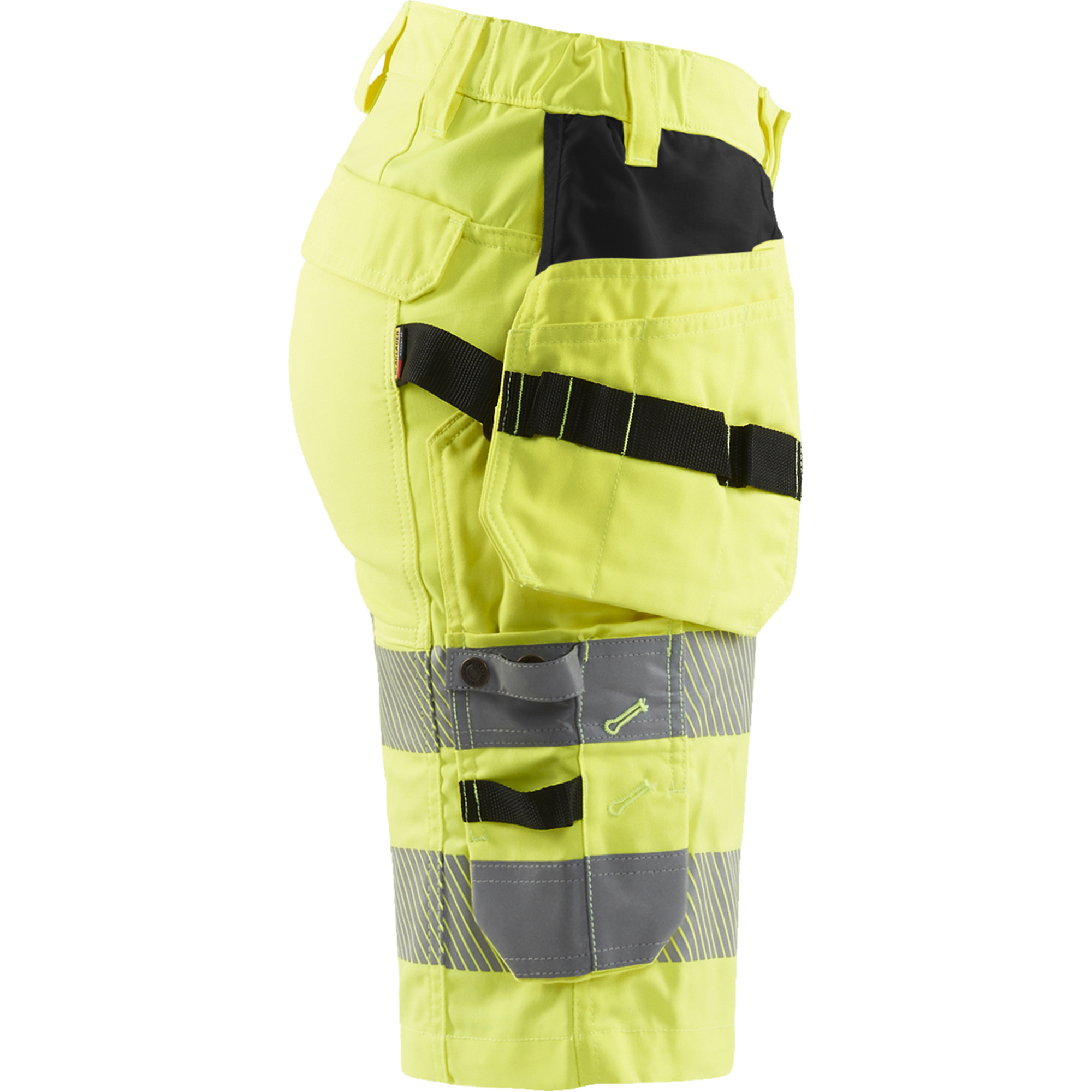 Blaklader Ladies' High Vis Stretch Shorts, Yellow (2)
