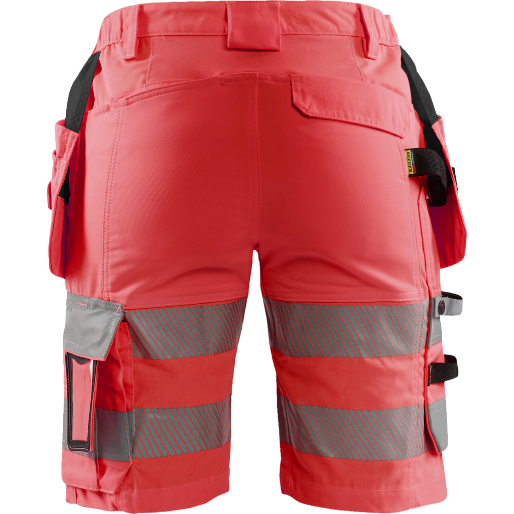 Blaklader Ladies High Vis Stretch Shorts, Red (4)