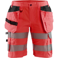 Blaklader Ladies High Vis Stretch Shorts, Red