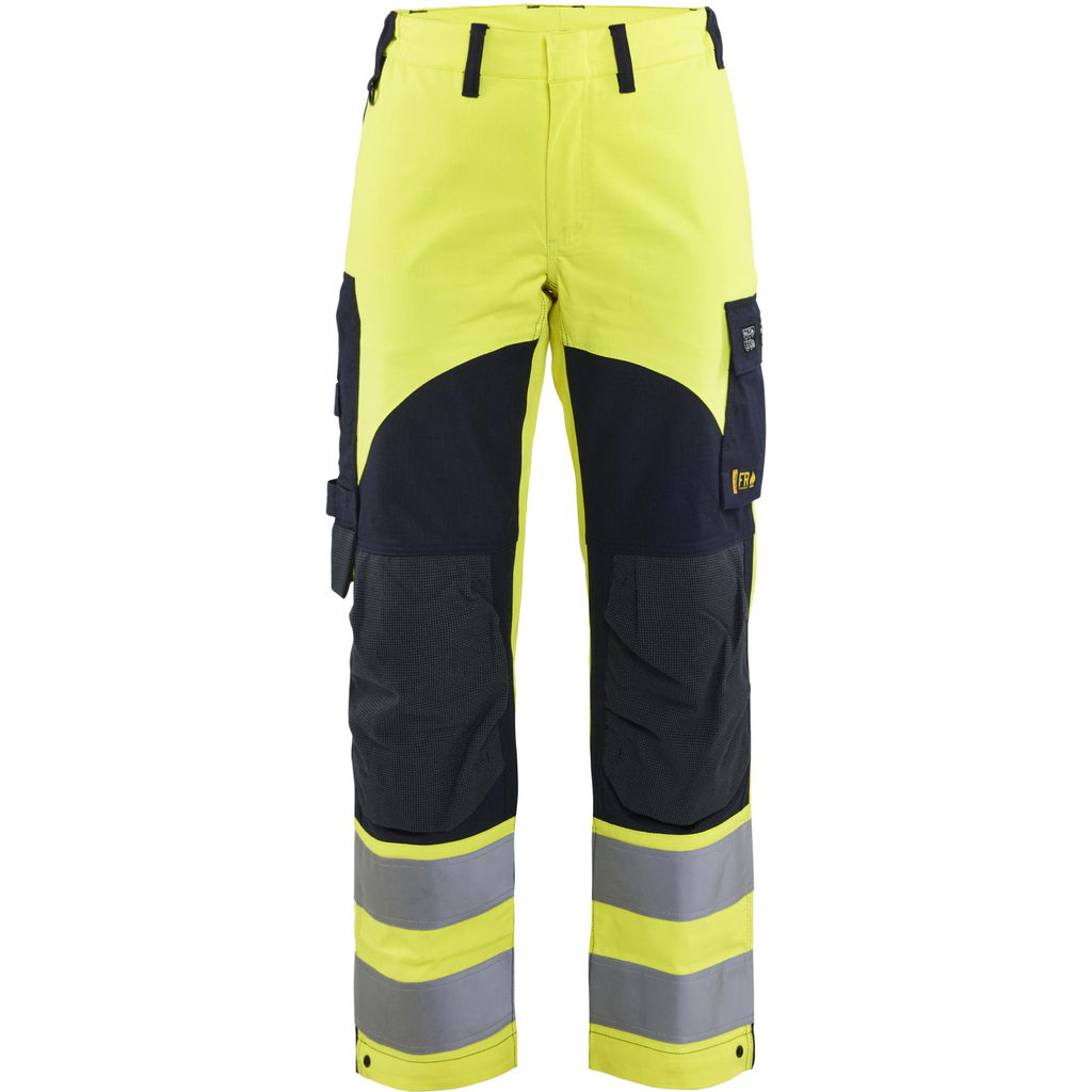 Blaklader Ladies Multi-Norm Work Trousers, Yellow/Navy