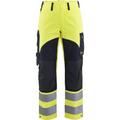Blaklader Ladies Multi-Norm Work Trousers, Yellow/Navy