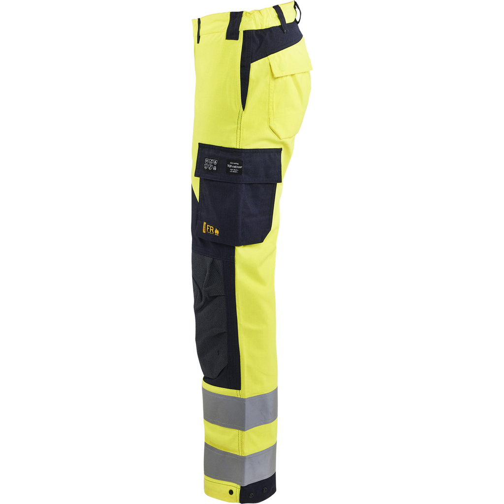 Blaklader Ladies Multi-Norm Work Trousers, Yellow/Navy (3)
