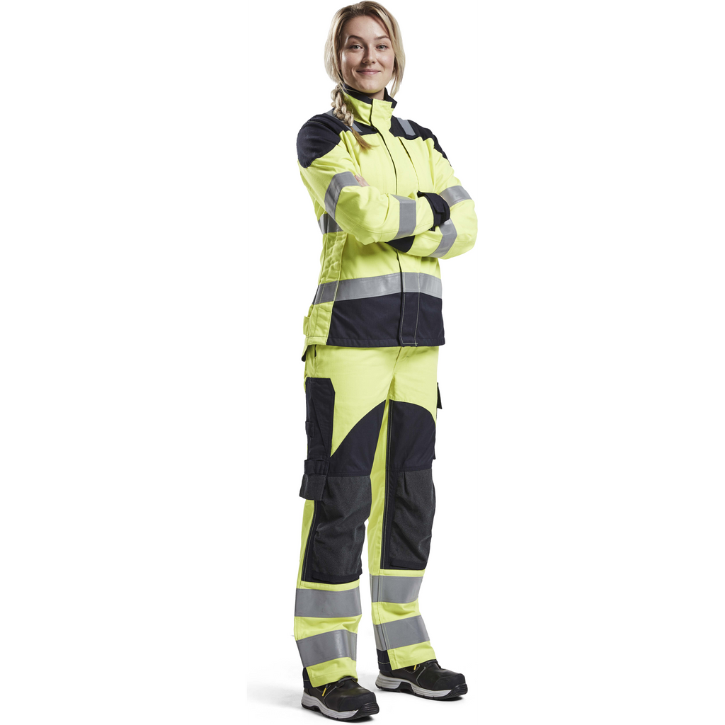 Blaklader Ladies Multi-Norm Work Trousers, Yellow/Navy (5)
