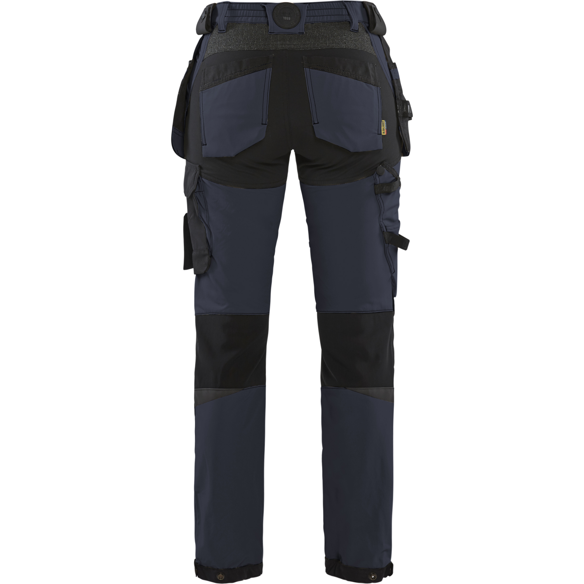 Blaklader Women's 4-Way Stretch Craftsman Work Trousers, Dark Navy/Black (4)