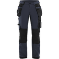 Blaklader Women's 4-Way Stretch Craftsman Work Trousers, Dark Navy/Black