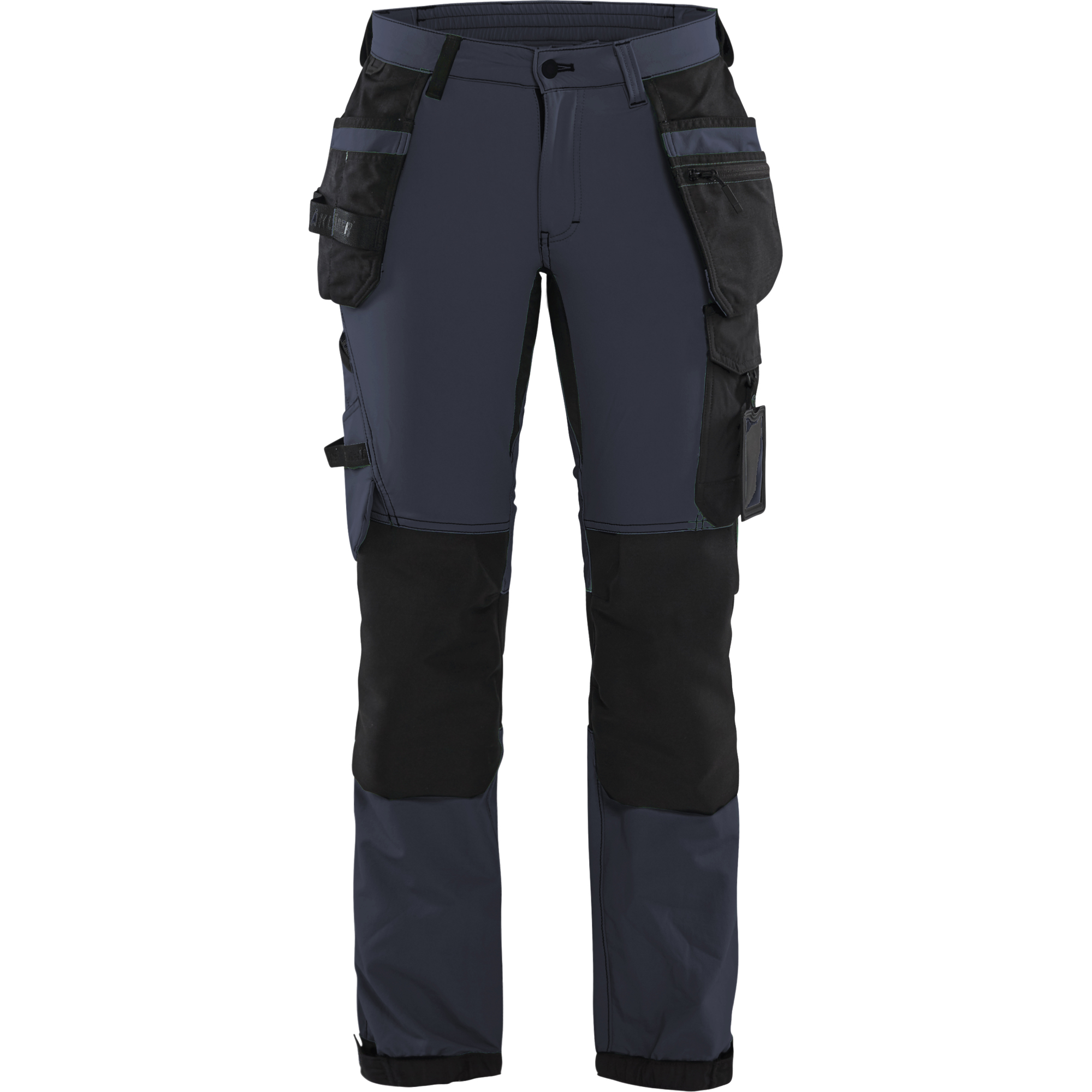 Blaklader Women's 4-Way Stretch Craftsman Work Trousers, Dark Navy/Black