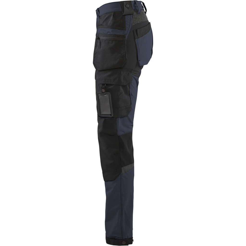 Blaklader Women's 4-Way Stretch Craftsman Work Trousers, Dark Navy/Black (3)