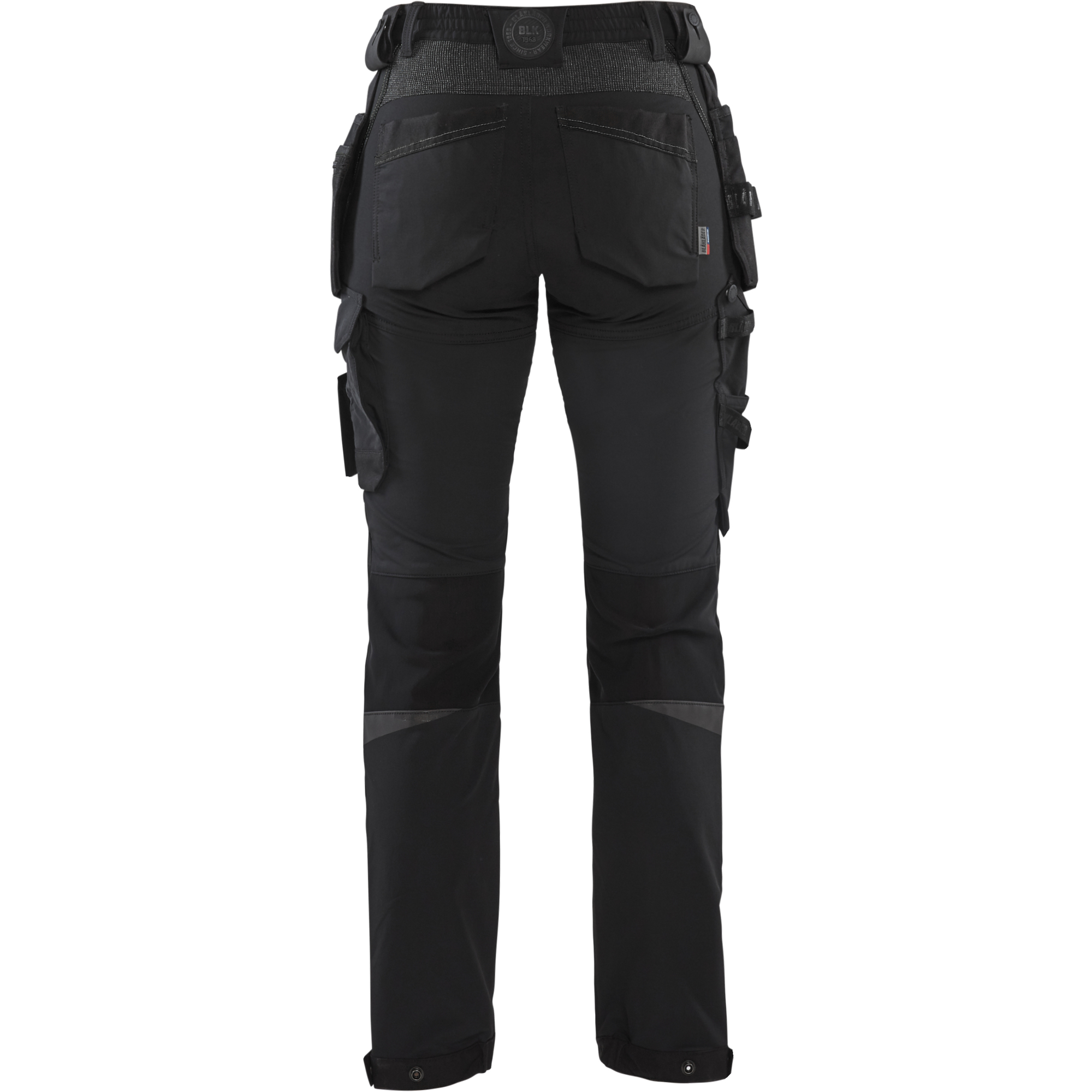 Blaklader Ladies 4-Way Stretch Craftsman Work Trousers, Black/Dark Grey (4)