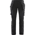 Blaklader Ladies 4-Way Stretch Craftsman Work Trousers, Black/Dark Grey