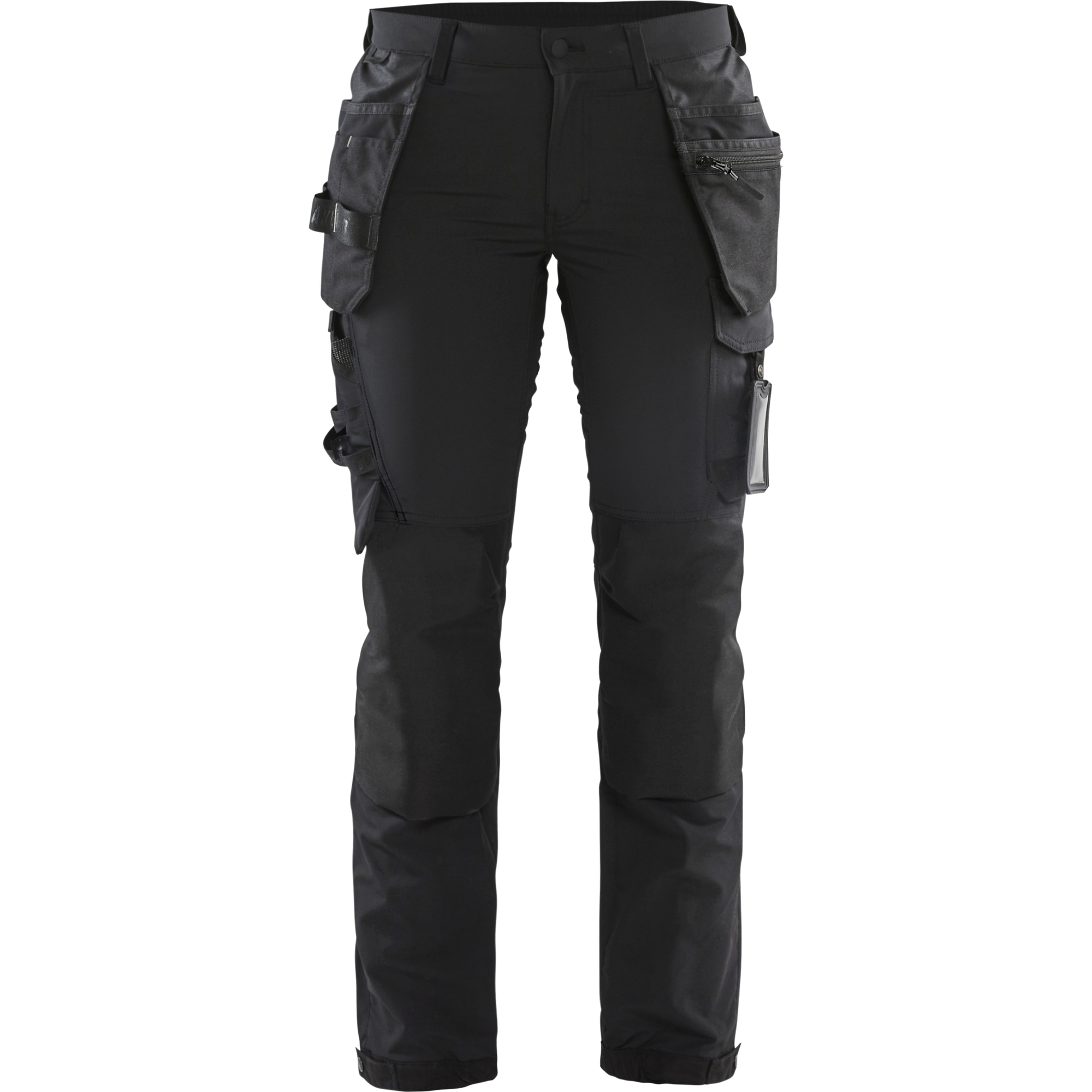 Blaklader Ladies 4-Way Stretch Craftsman Work Trousers, Black/Dark Grey