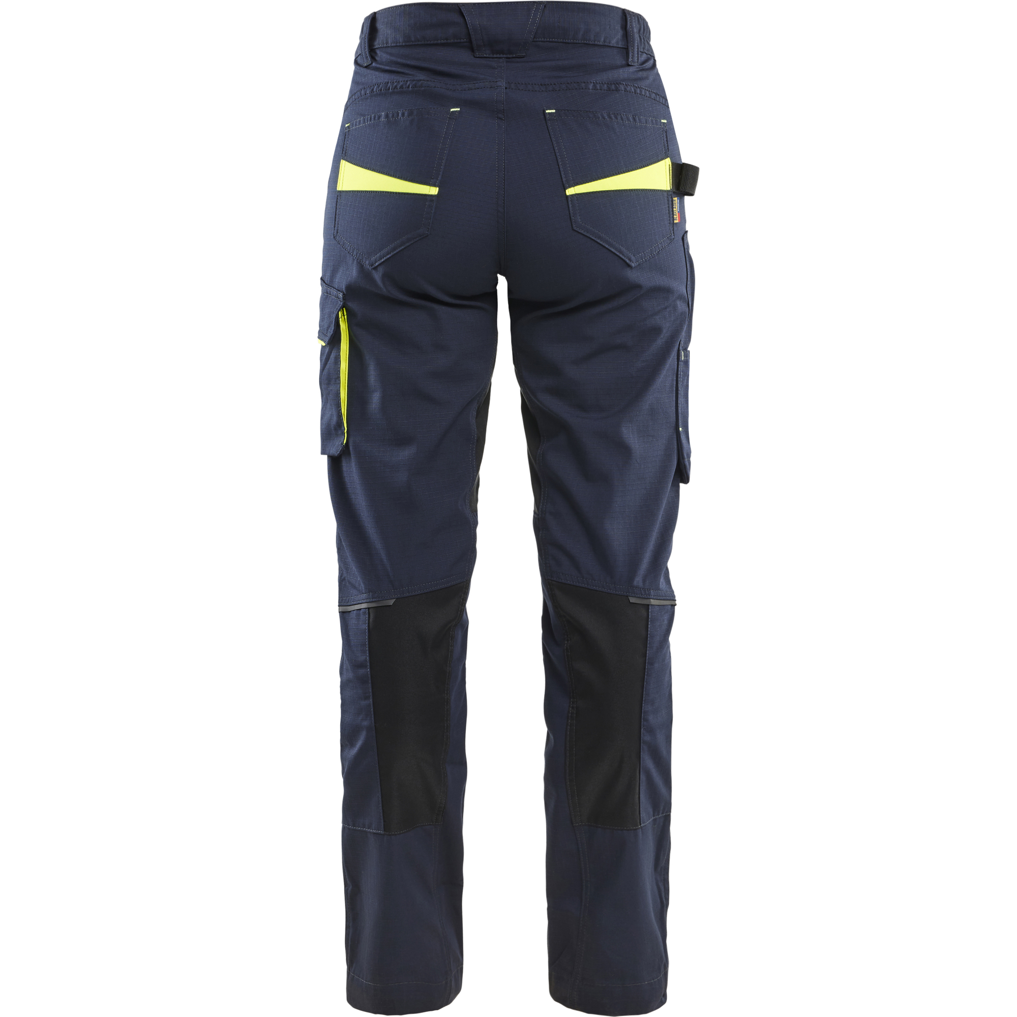 Blaklader Women's Stretch Work Trousers, Dark Navy/Yellow (4)