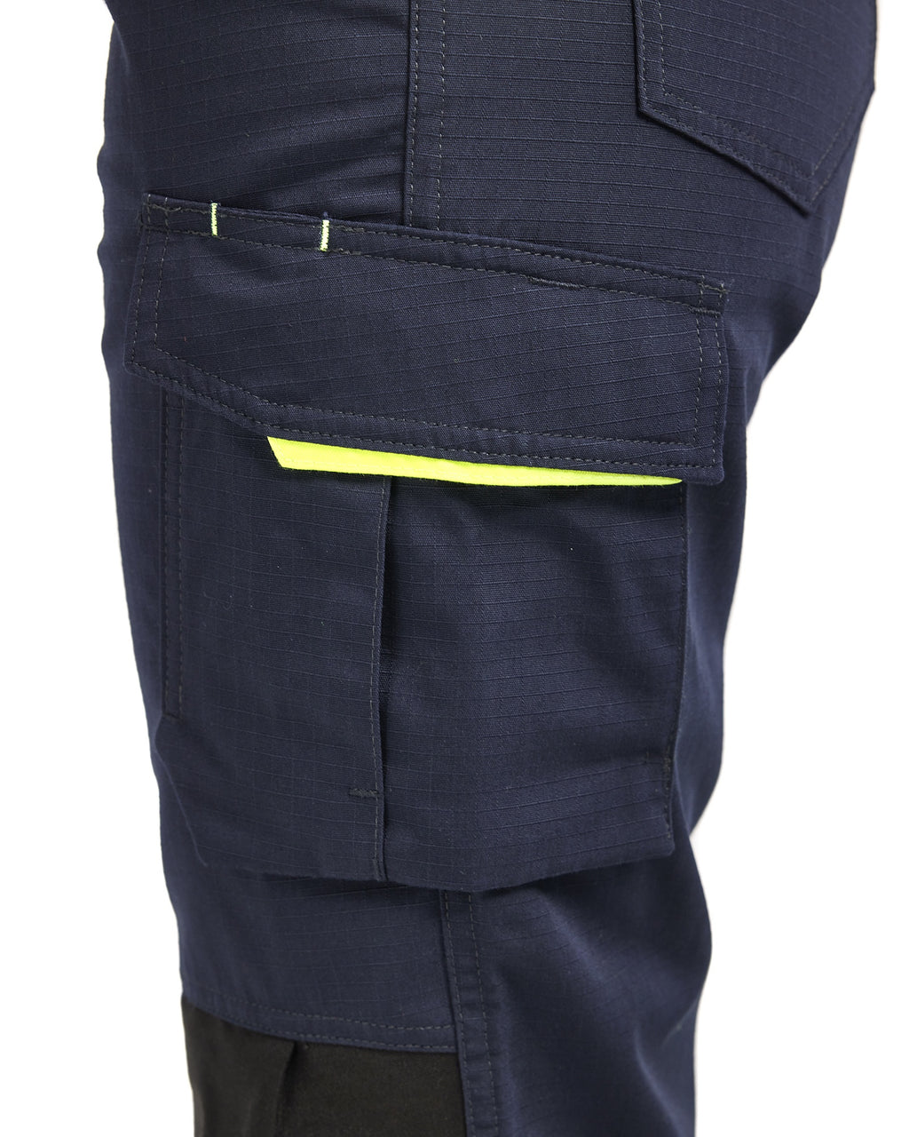 Blaklader Women's Stretch Work Trousers, Dark Navy/Yellow (8)
