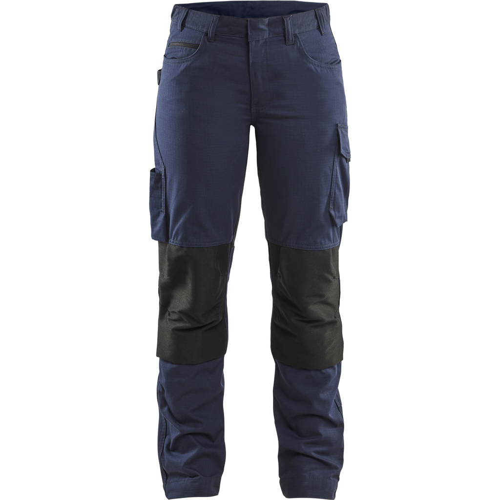 Blaklader Ladies Stretch Work Trousers, Dark Navy/Black
