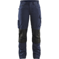 Blaklader Ladies Stretch Work Trousers, Dark Navy/Black