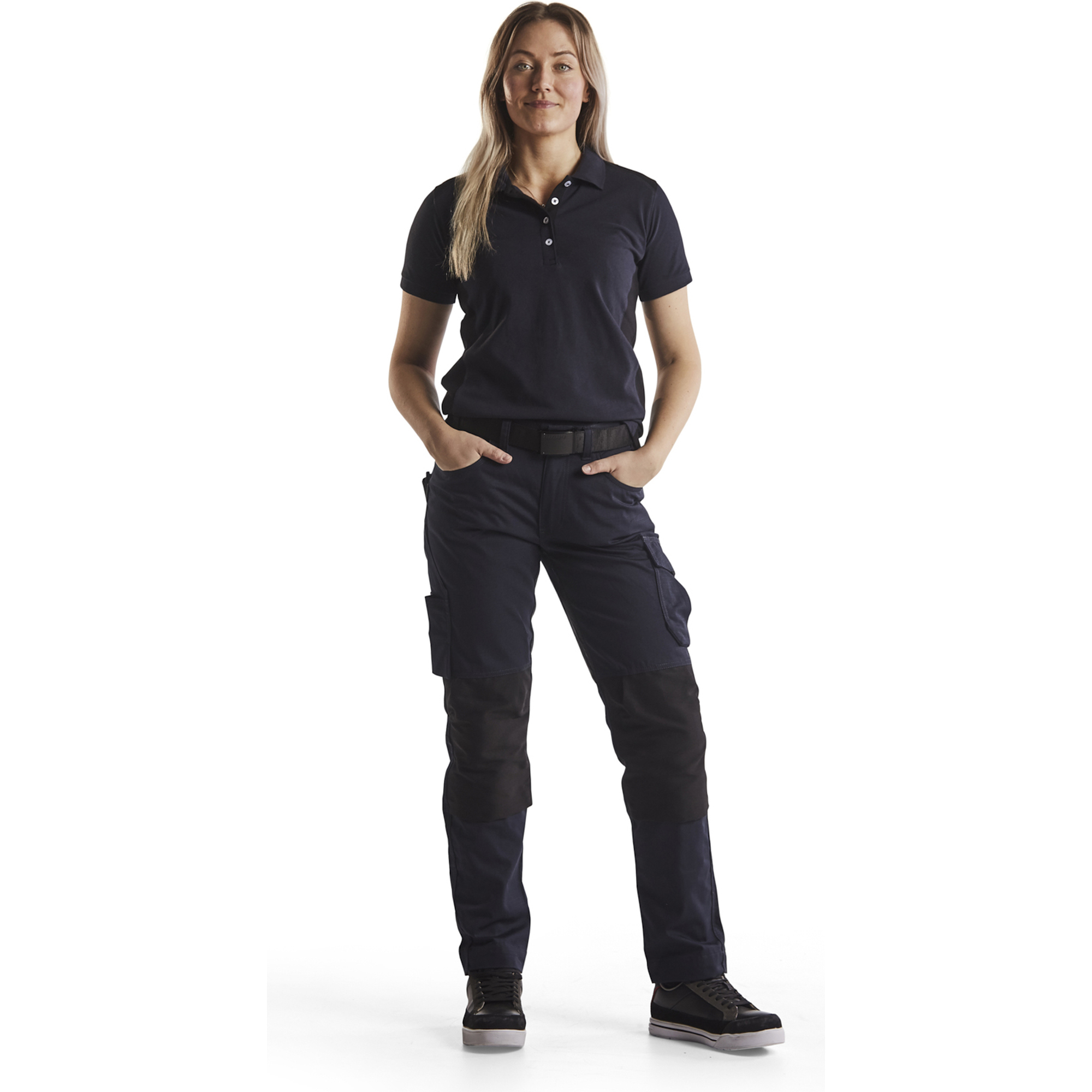 Blaklader Ladies Stretch Work Trousers, Dark Navy/Black (5)