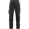 Blaklader Ladies Stretch Work Trousers, Black/Dark Grey