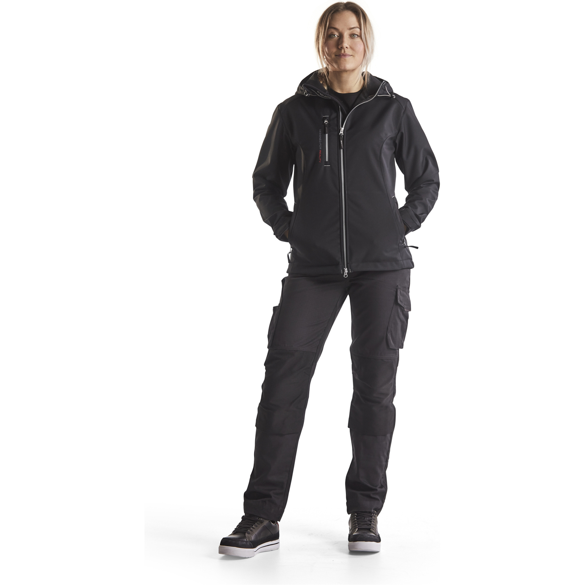 Blaklader Ladies Stretch Work Trousers, Black/Dark Grey (5)