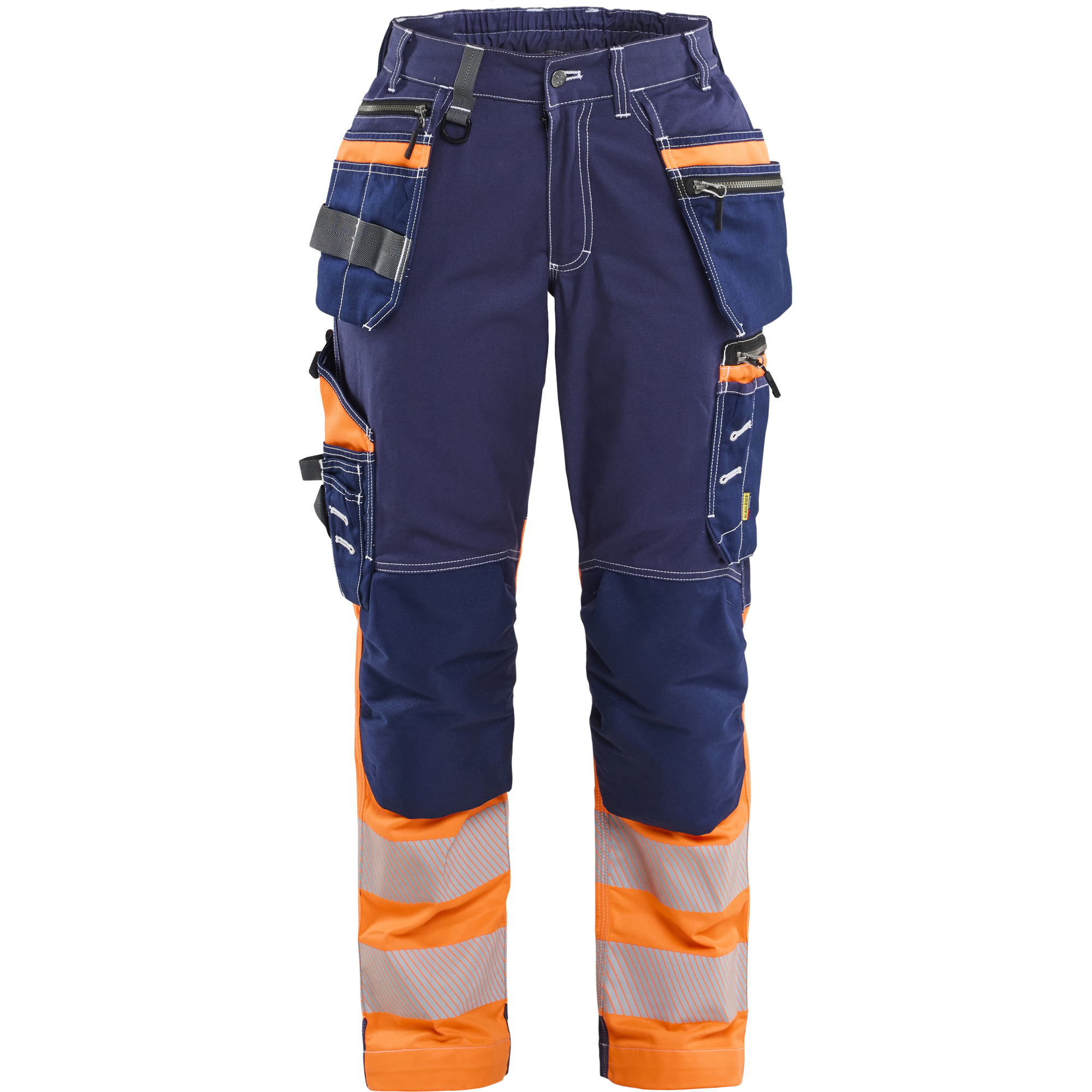 Blaklader High Vis Damen Stretch Arbeitshose, Marineblau/Orange
