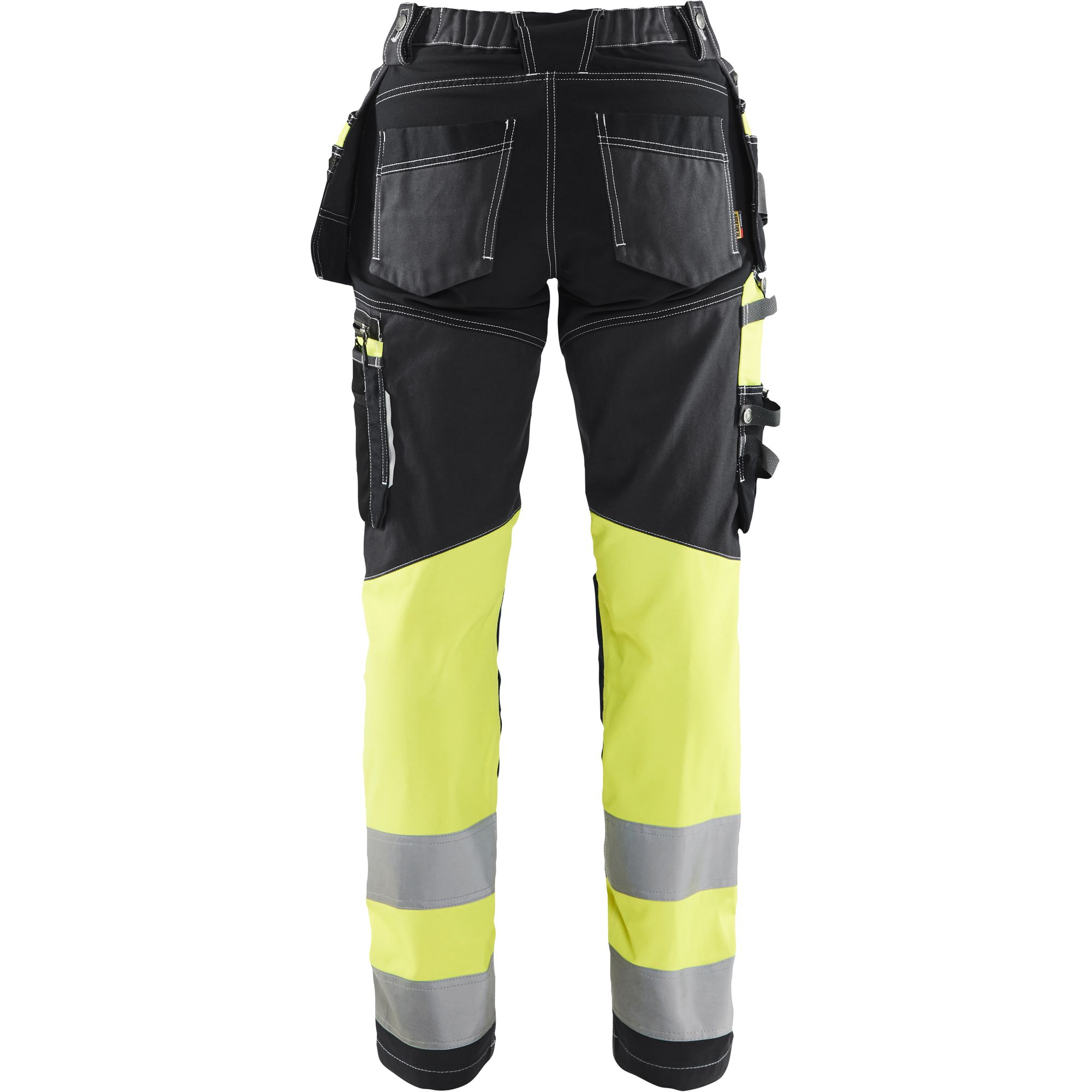Blaklader High Vis Damen Stretch Arbeitshose, Schwarz/Gelb (4)