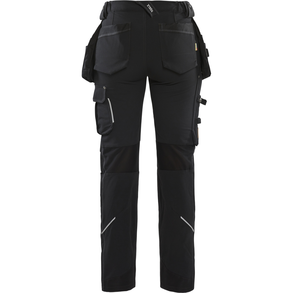 Blaklader Ladies 4-Way Stretch Craftsman Work Trousers, Black (4)