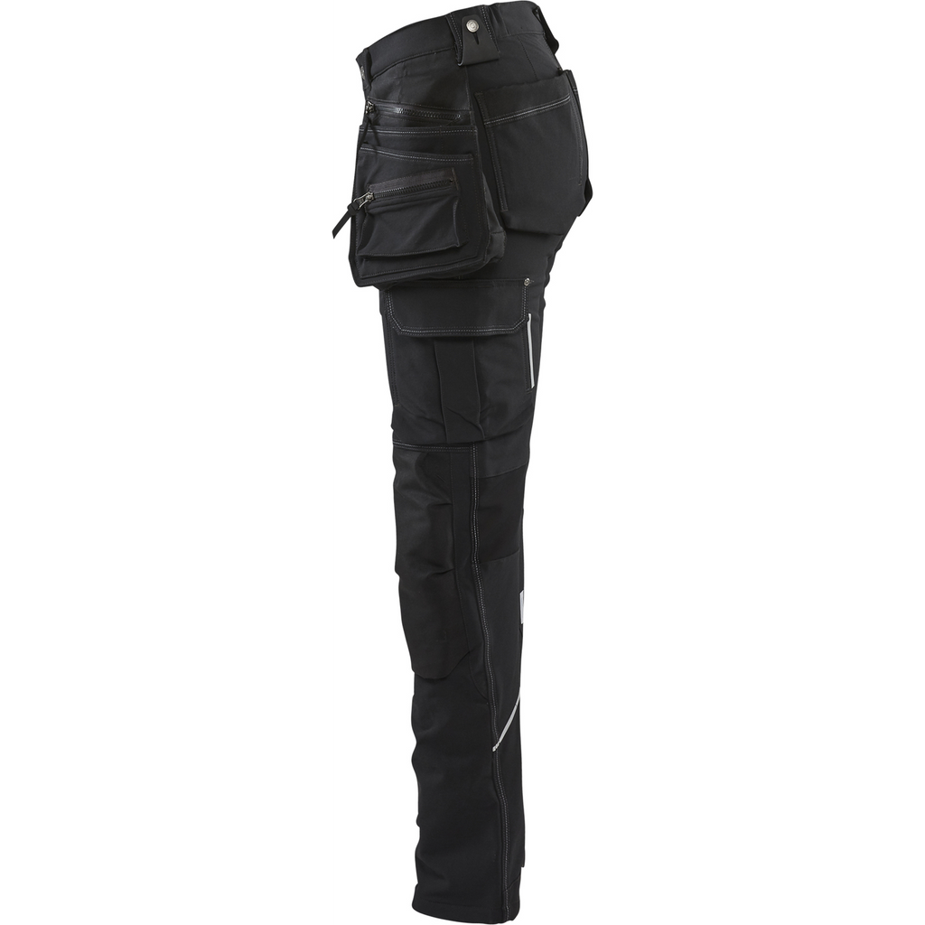 Blaklader Ladies 4-Way Stretch Craftsman Work Trousers, Black (3)