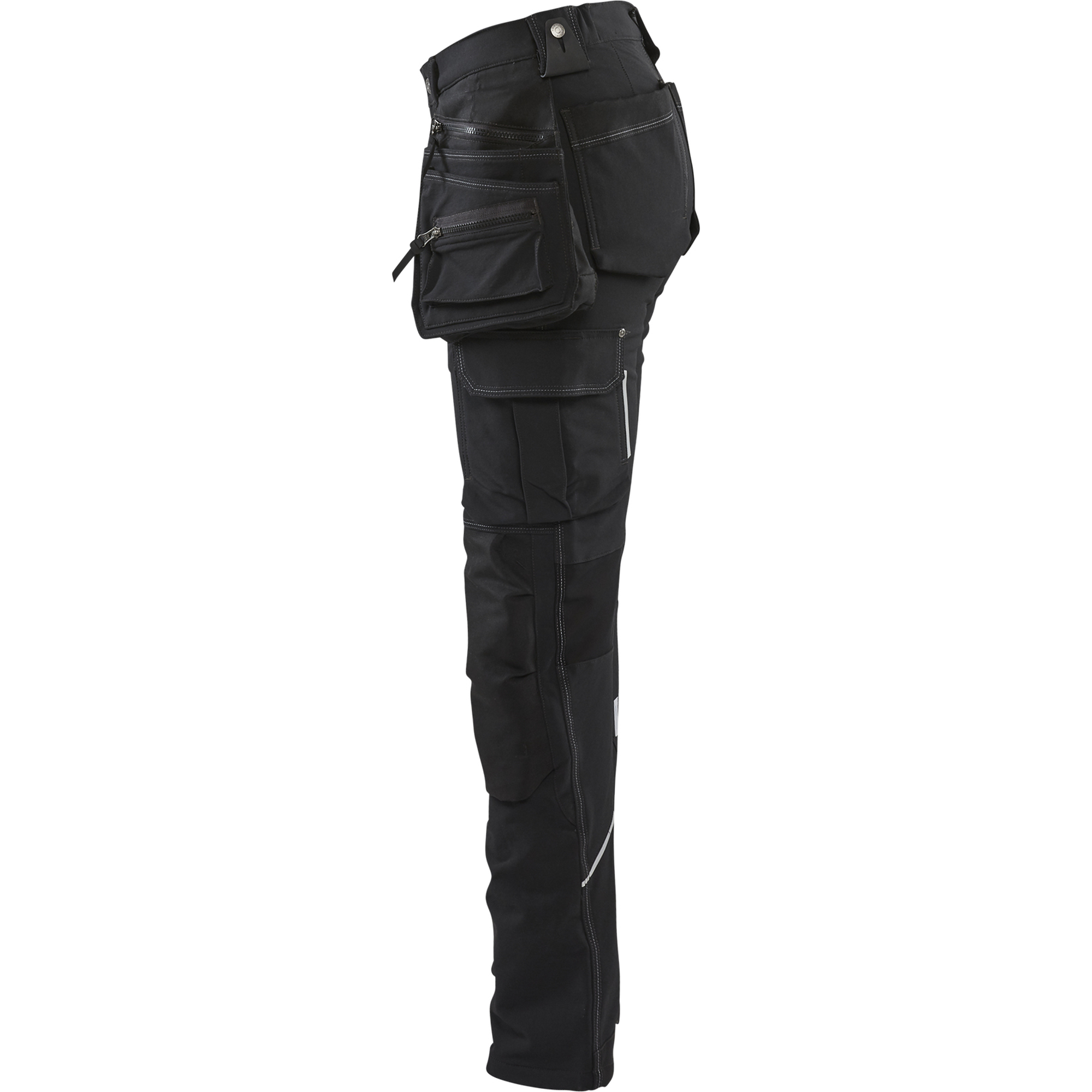 Blaklader Ladies 4-Way Stretch Craftsman Work Trousers, Black (3)