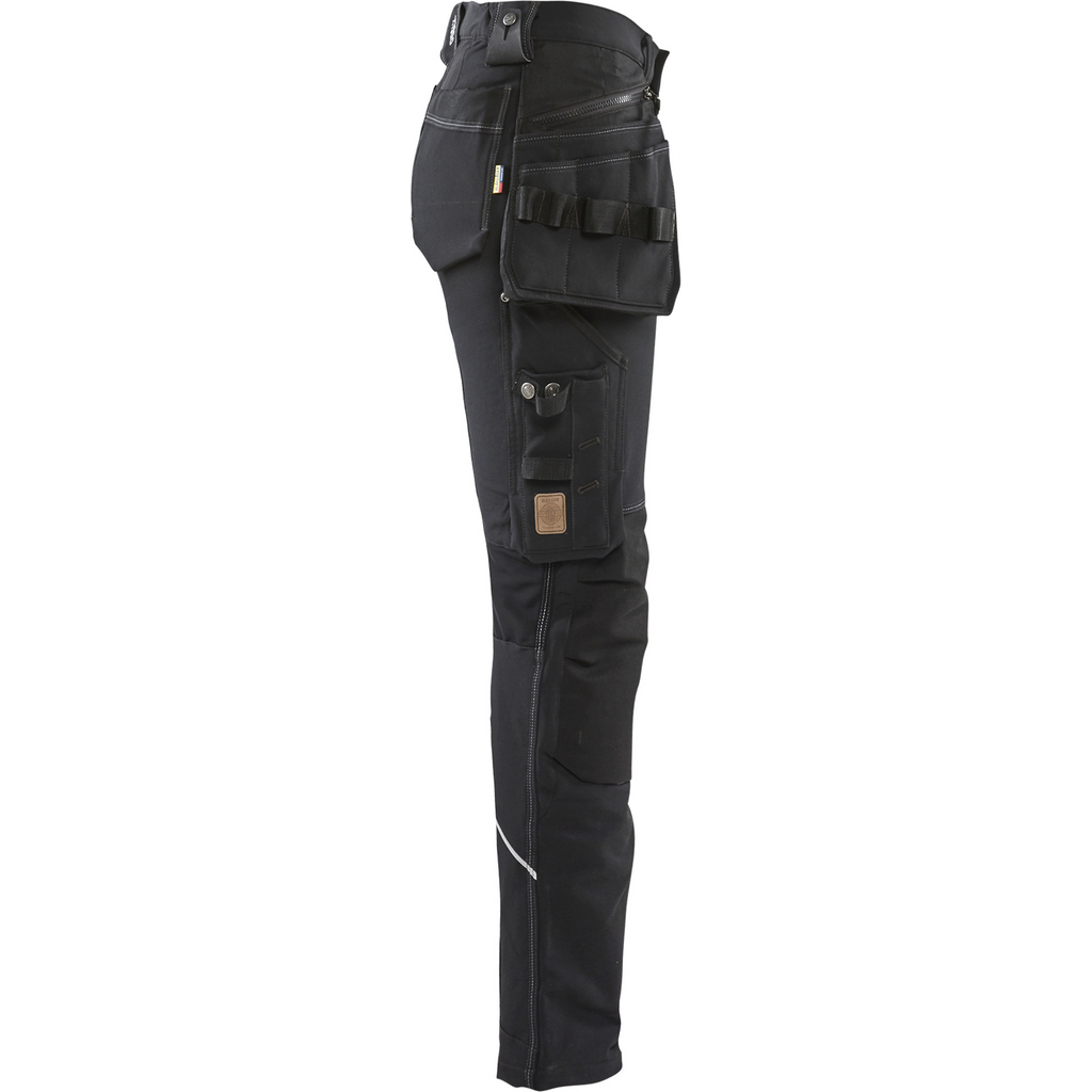 Blaklader Ladies 4-Way Stretch Craftsman Work Trousers, Black (2)