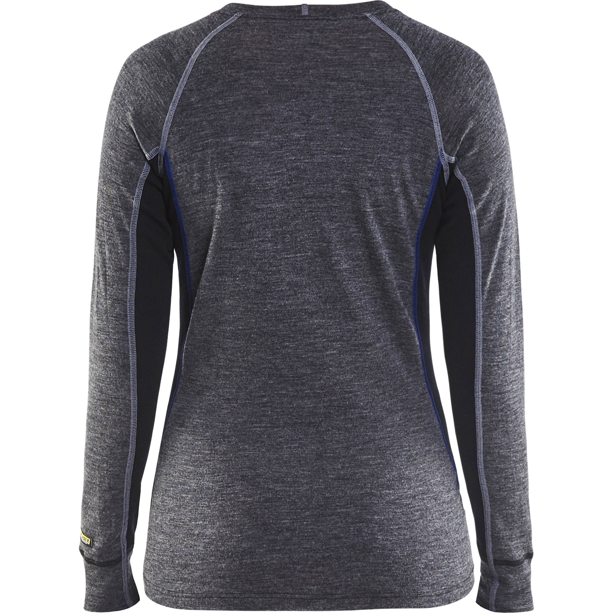 Blaklader Women's Merino Wool Warm Undershirt, Medium Grey/Black (4)
