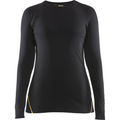 Blaklader Women's Merino Wool Flame Resistant Thermal Shirt, Black