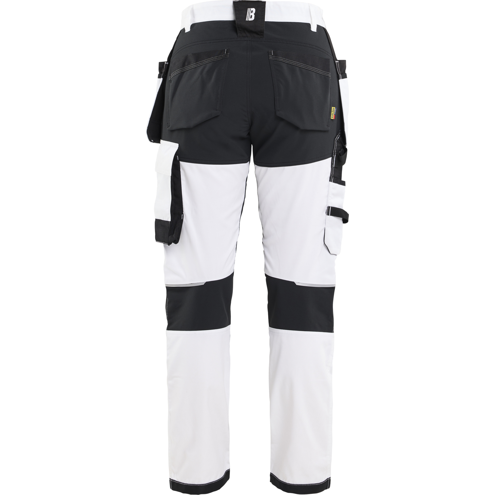 Blaklader Ladies Stretch Painter Trousers, White/Black (4)