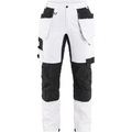 Blaklader Ladies Stretch Painter Trousers, White/Black