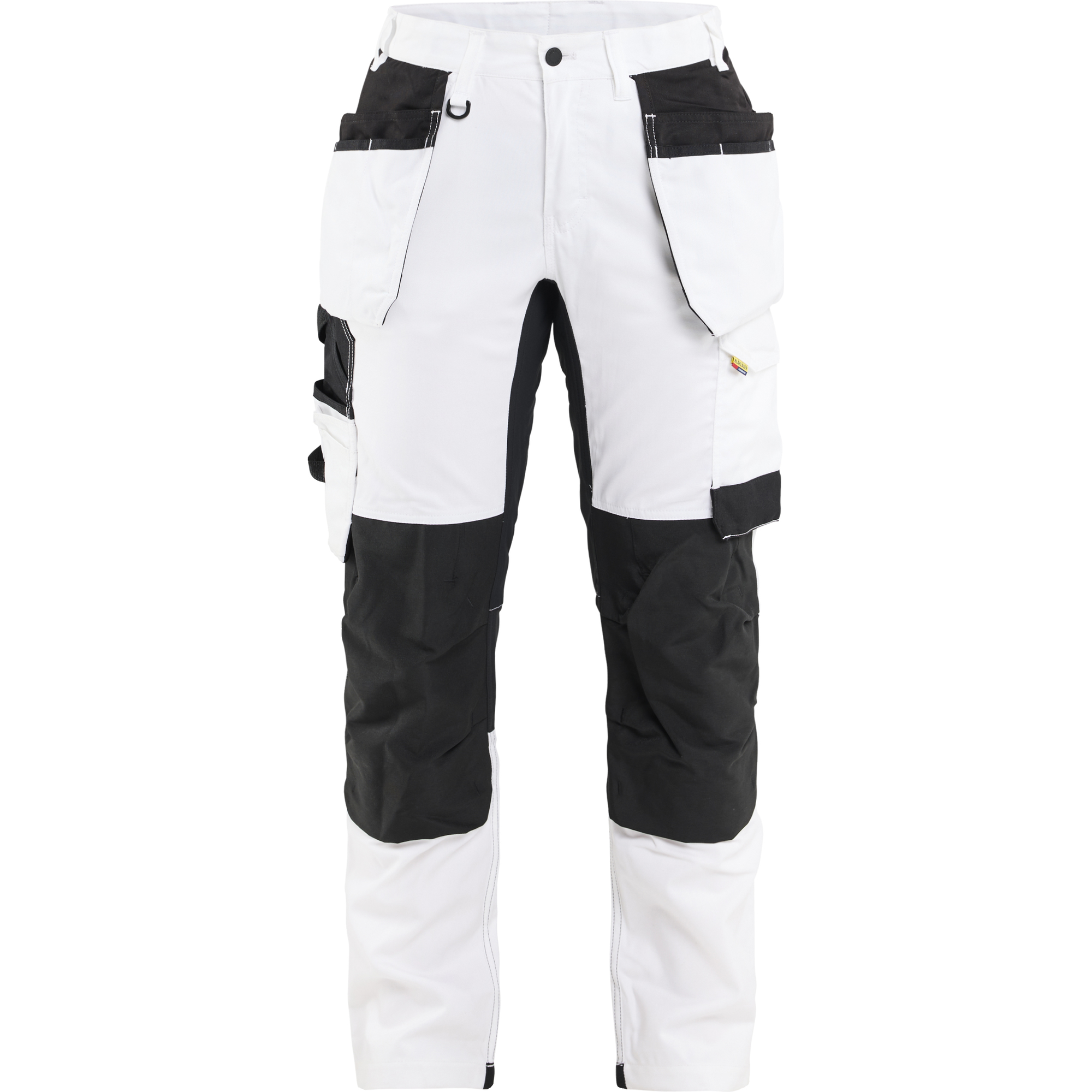 Blaklader Ladies Stretch Painter Trousers, White/Black