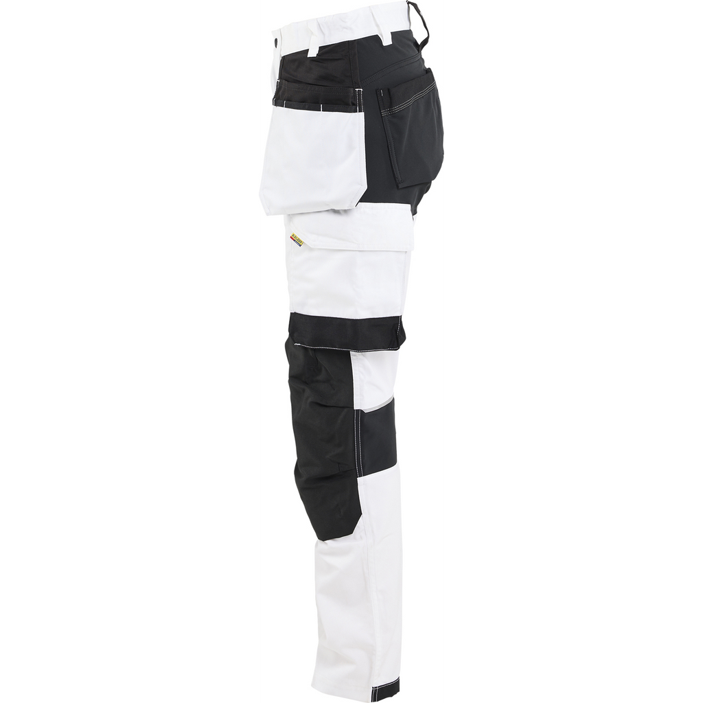 Blaklader Ladies Stretch Painter Trousers, White/Black (3)