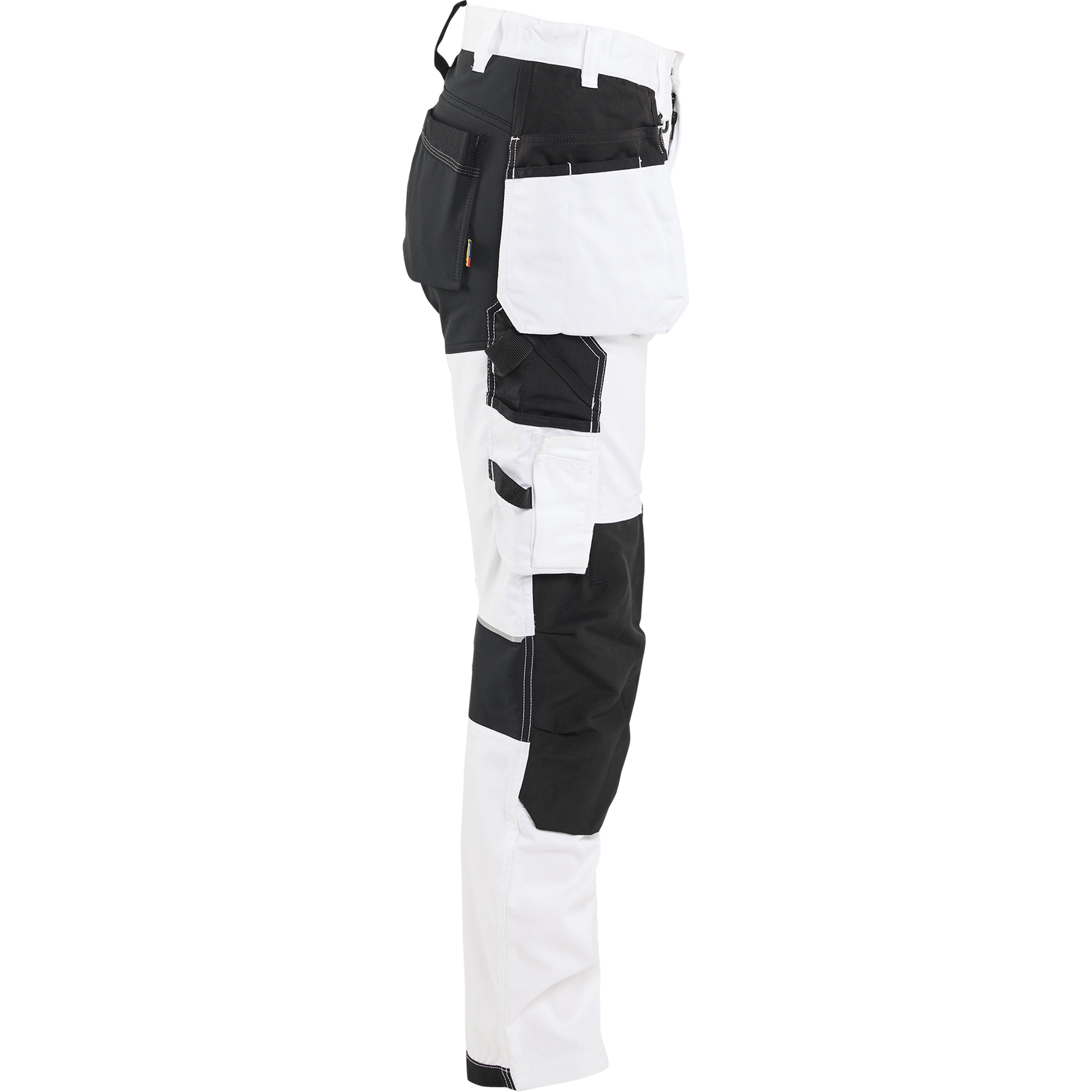 Blaklader Ladies Stretch Painter Trousers, White/Black (2)