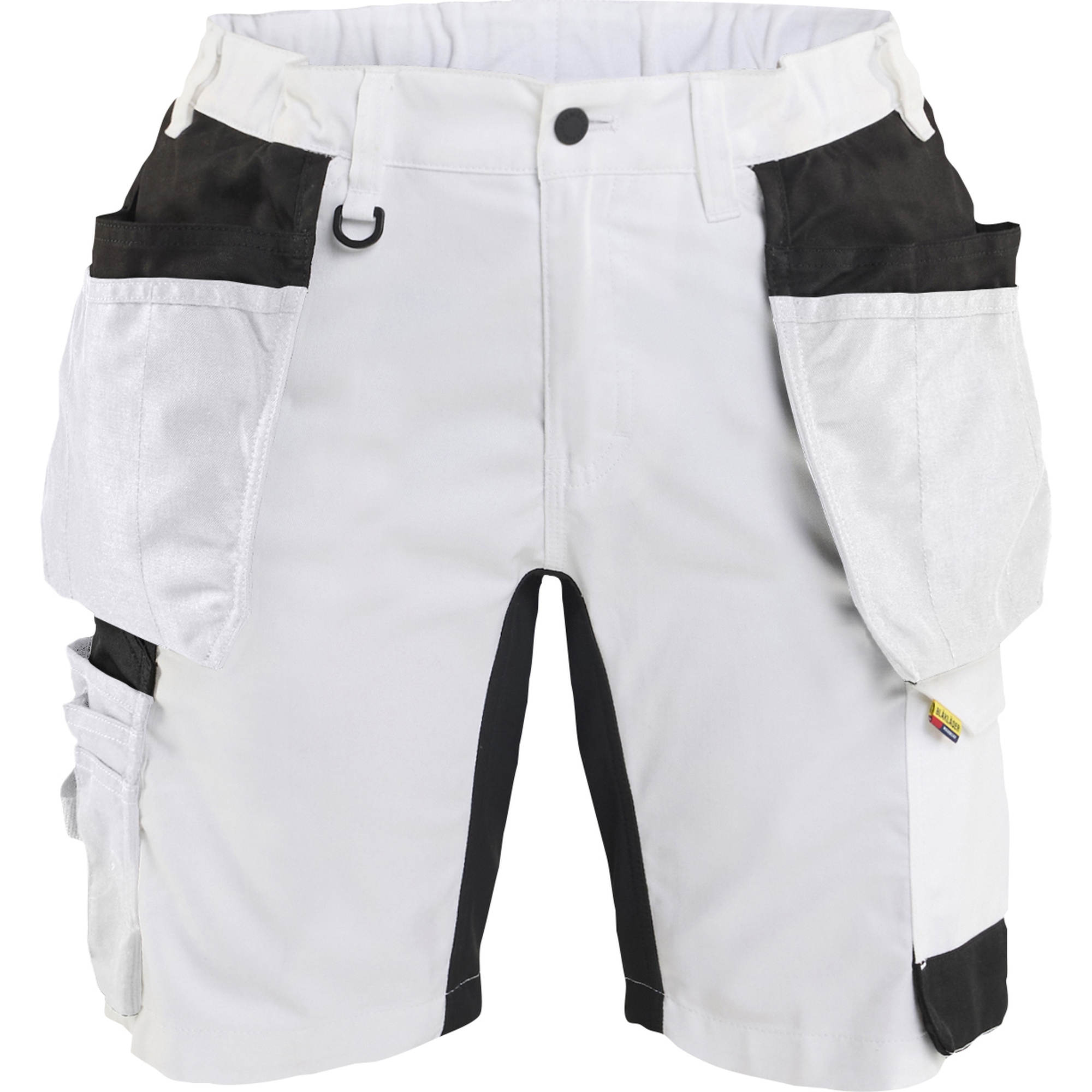 Blaklader Women's Stretch Painter Shorts, White/Black