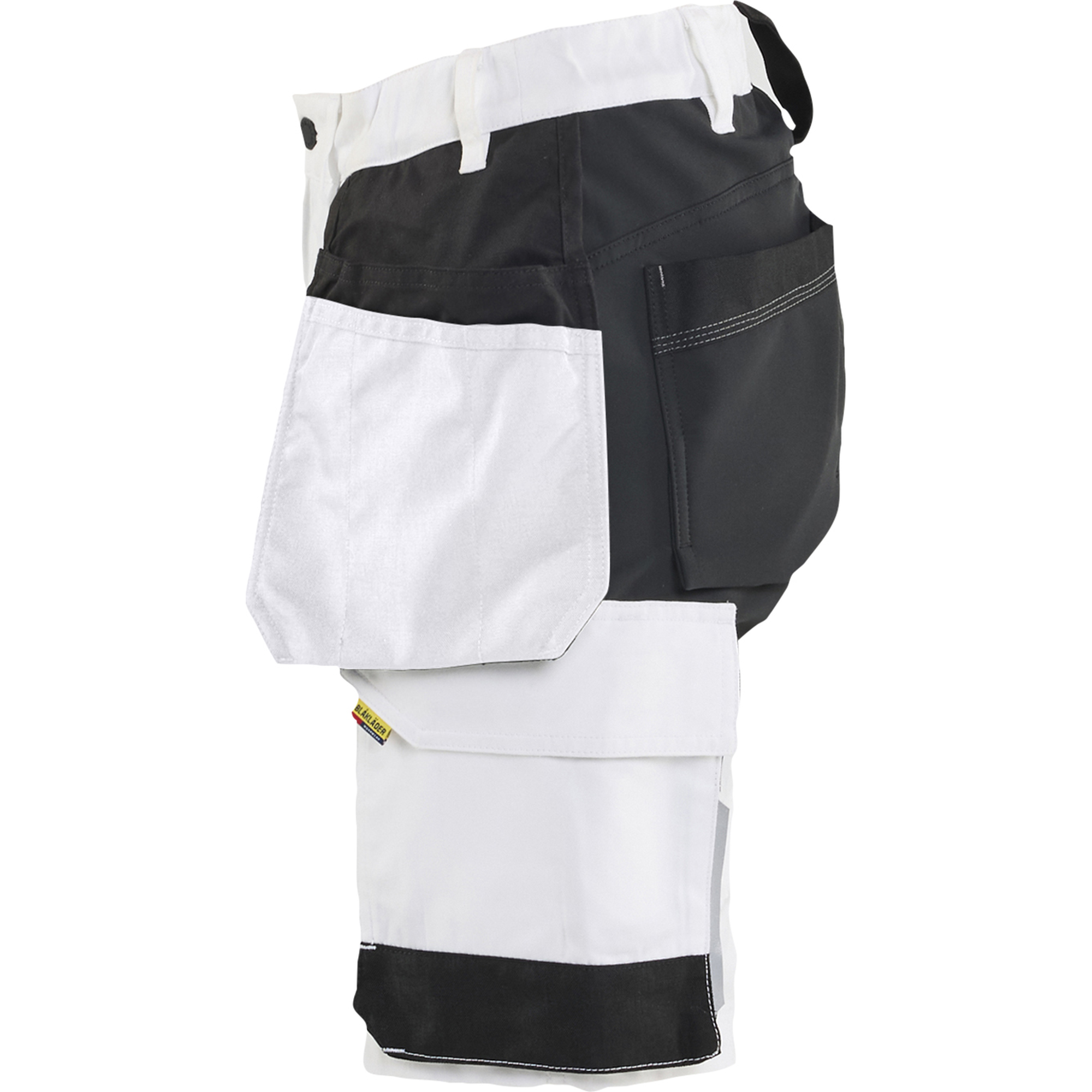 Blaklader Women's Stretch Painter Shorts, White/Black (3)