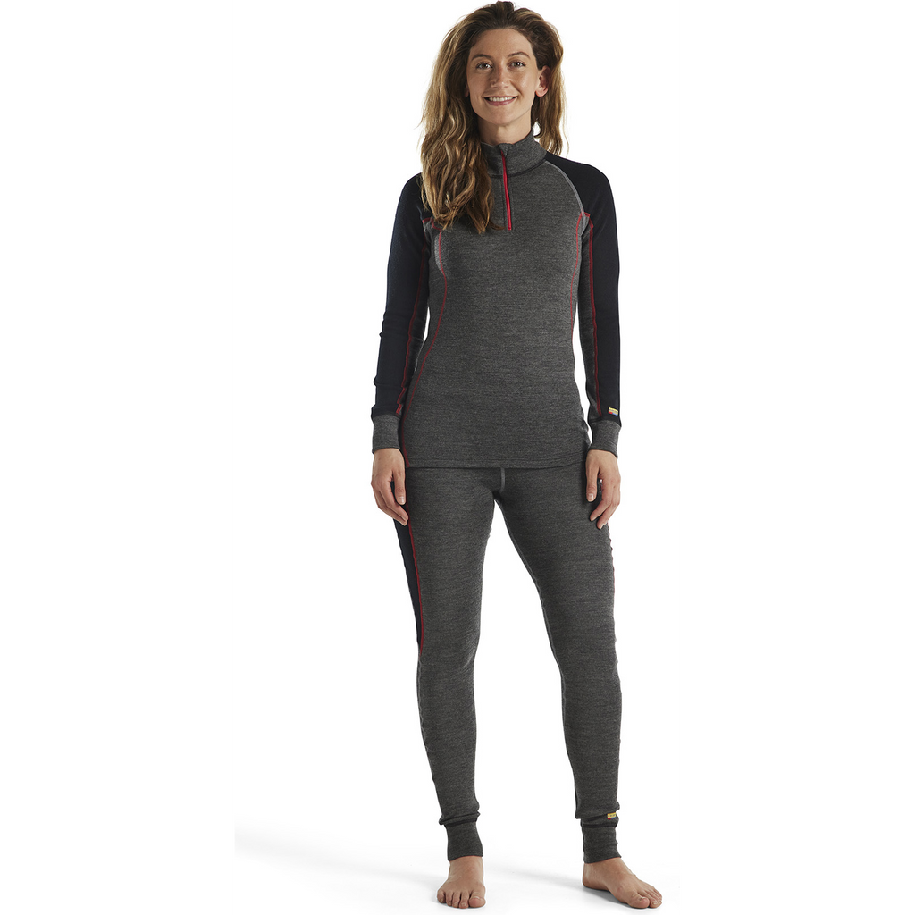 Blaklader XWARM Ladies' Thermal Shirt with Zip, Medium Grey/Black (5)