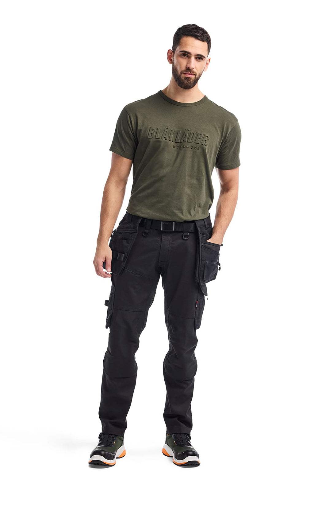 Blaklader STRIKER Stretch Craftsman Work Trousers, Black/Black (8)