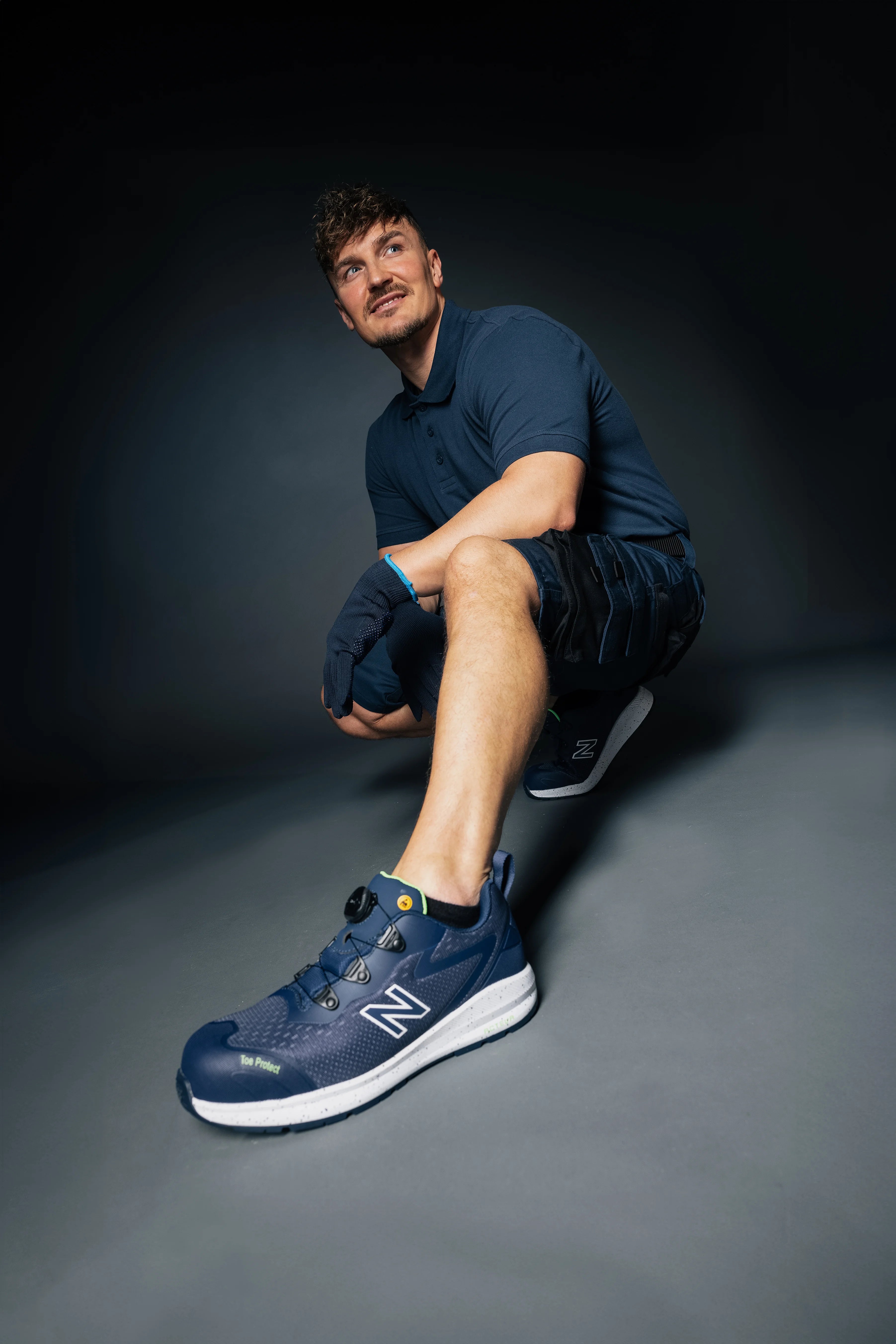 New Balance Logic BOA Safety Shoes S1 PL SR FO HRO Navy/yellow (7)