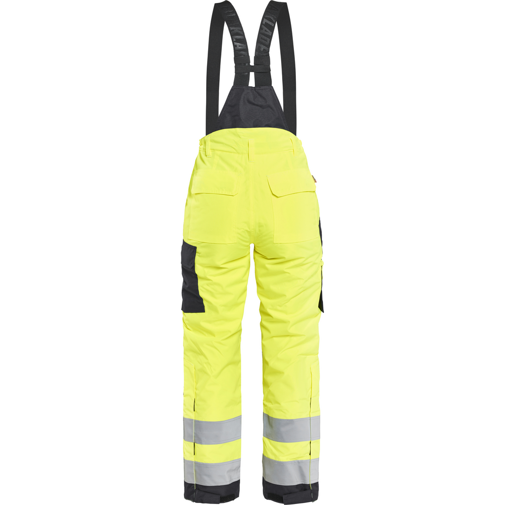 Blaklader High Vis Ladies Winter Work Trousers, Yellow/Black (4)