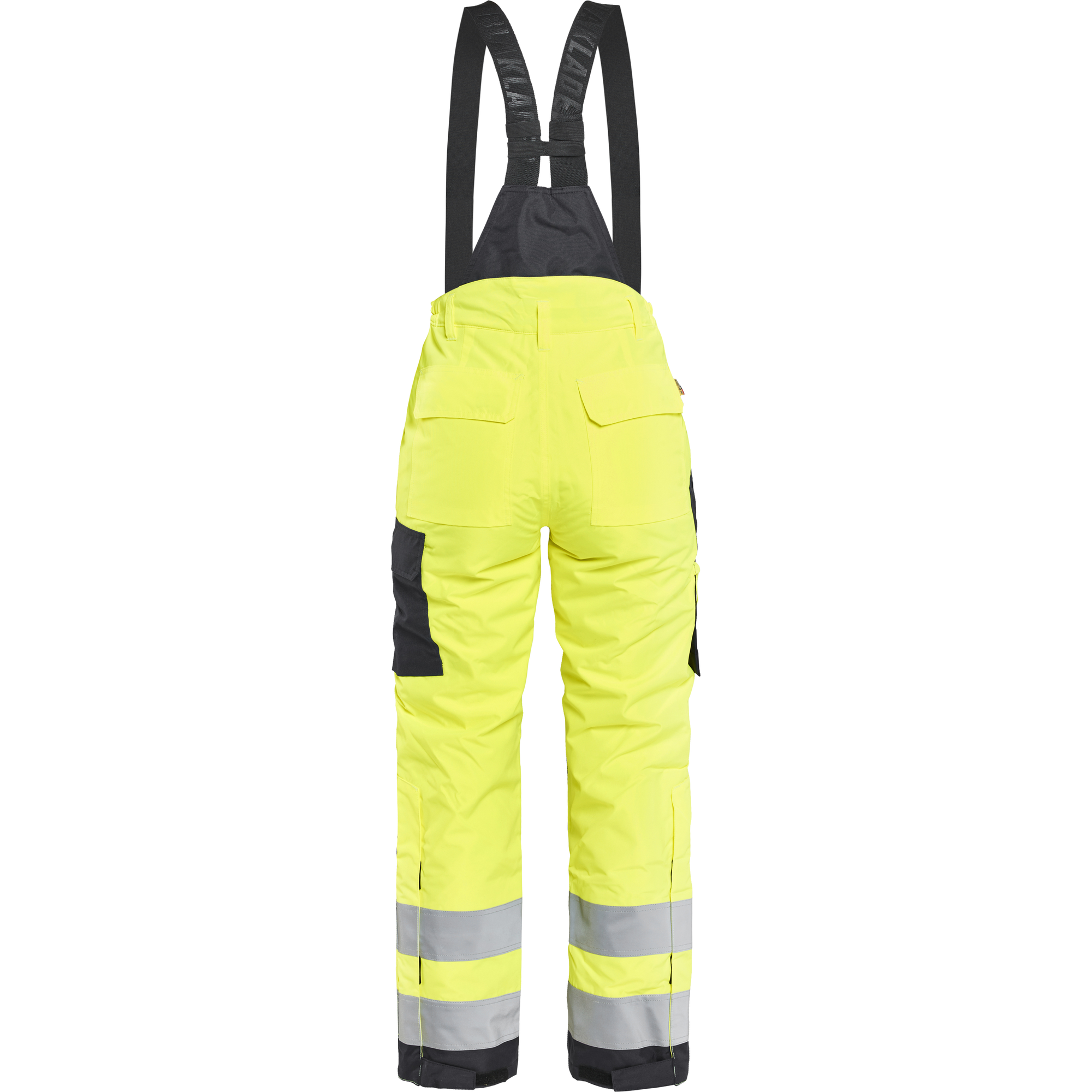 Blaklader High Vis Ladies Winter Work Trousers, Yellow/Black (4)