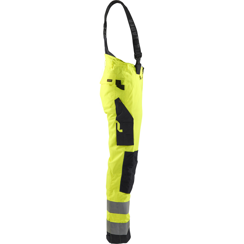 Blaklader High Vis Ladies Winter Work Trousers, Yellow/Black (2)