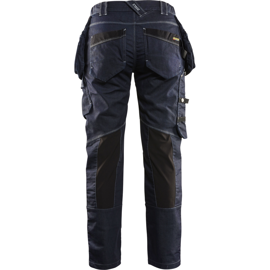 Blaklader X1900 Women's Stretch Craftsman Work Trousers, Navy/Black (4)
