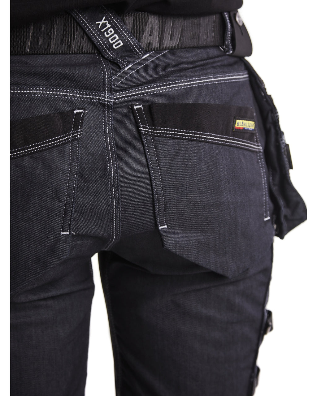 Blaklader X1900 Women's Stretch Craftsman Work Trousers, Navy/Black (9)