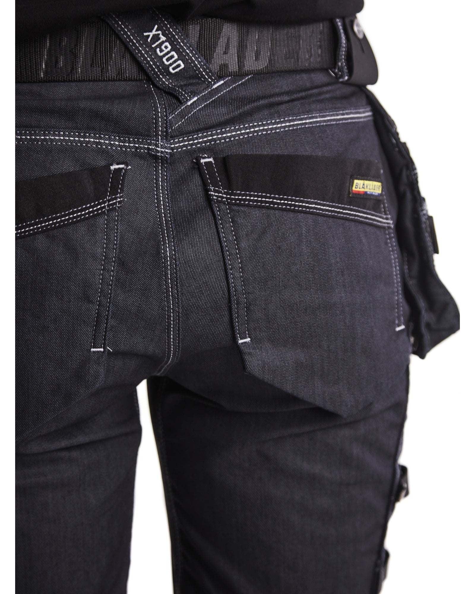 Blaklader X1900 Women's Stretch Craftsman Work Trousers, Navy/Black (9)
