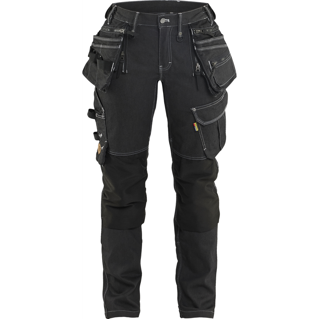 Blaklader X1900 Ladies Stretch Craftsman Work Trousers, Black