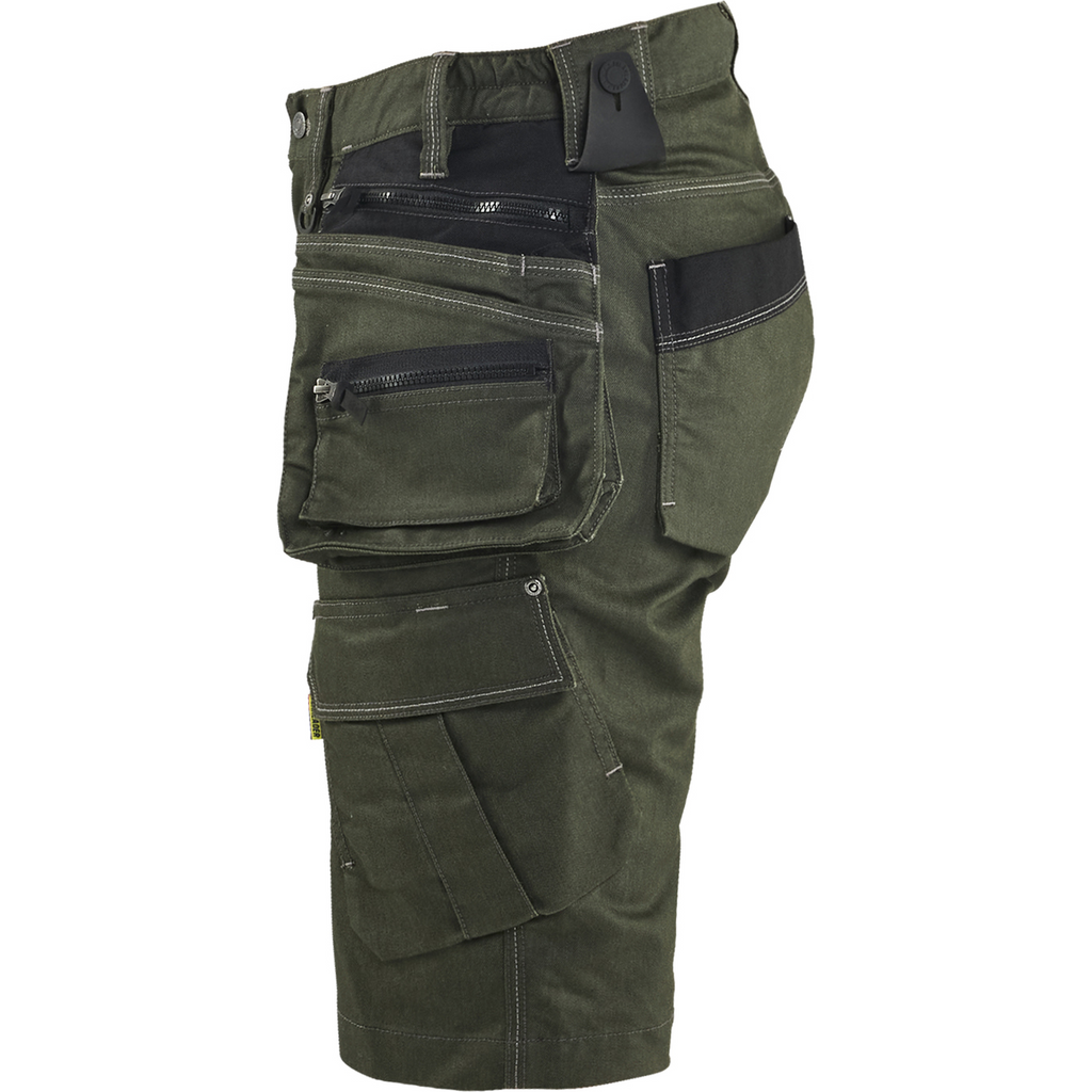 Blaklader X1900 Ladies Stretch Craftsman Shorts, Forest Green/Black (3)